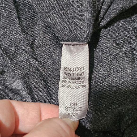 MICHAEL STARS Brixton Fringe Black Reversible Top OS One Size - Picture 4 of 6